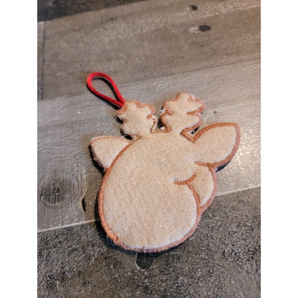 Felt reindeer deer Rudolph  the red nosed reindeer ornament xmas - Picture 3 of 4